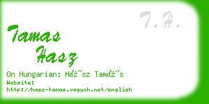 tamas hasz business card